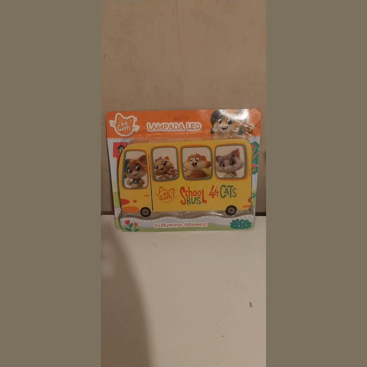 Lampe à Led enfant sous forme de bus scolaire 44 chats