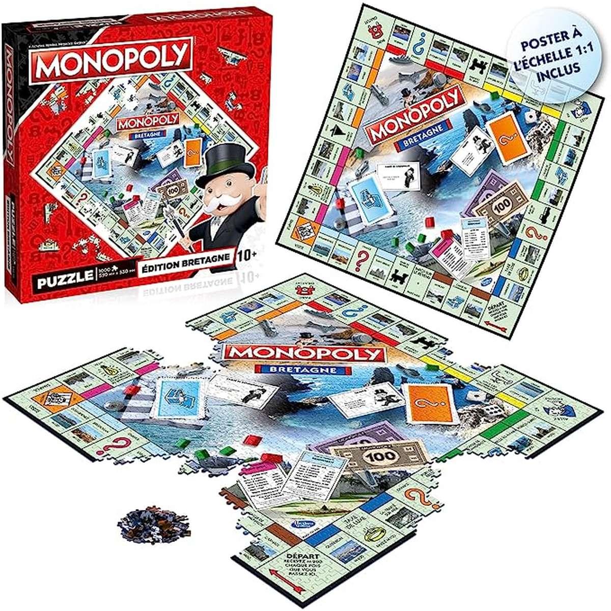 Puzzle Monopoly 1000 pièces Édition Bretagne