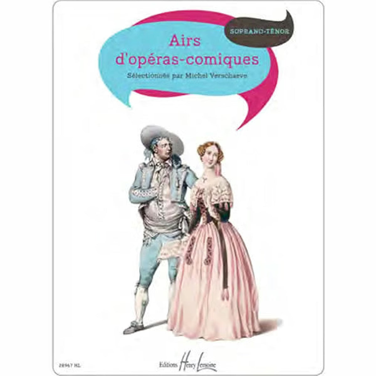 Airs d'opéras-comiques recueil A partition duos soprano ténor Michel Verschaeve Henry Lemoine