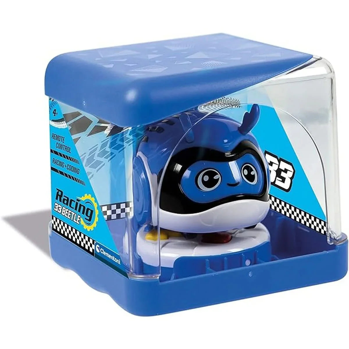 Clementoni- Racing Bug-Scarabée-Robot télécommandé pour Enfants-Jeu éducatif et Scientifique, 4 Ans et Plus,