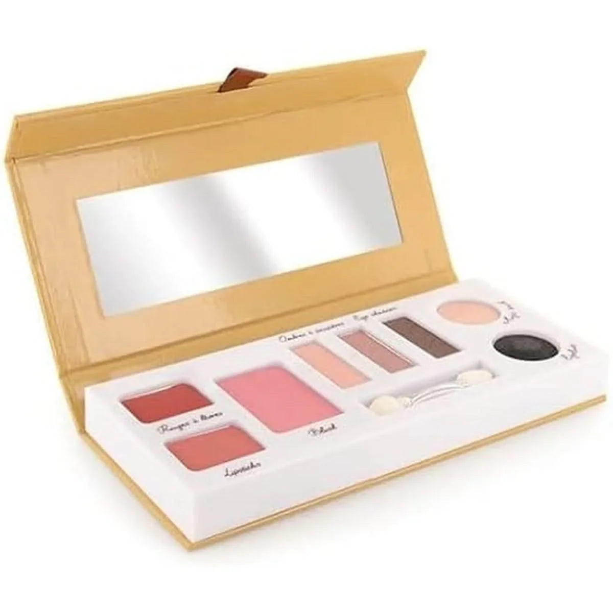 Couleur Caramel Palette Beauty essentielle bio N° 37 avec fards à paupières, blush et rouges à lèvres, 100 % naturel et hypoallergénique.