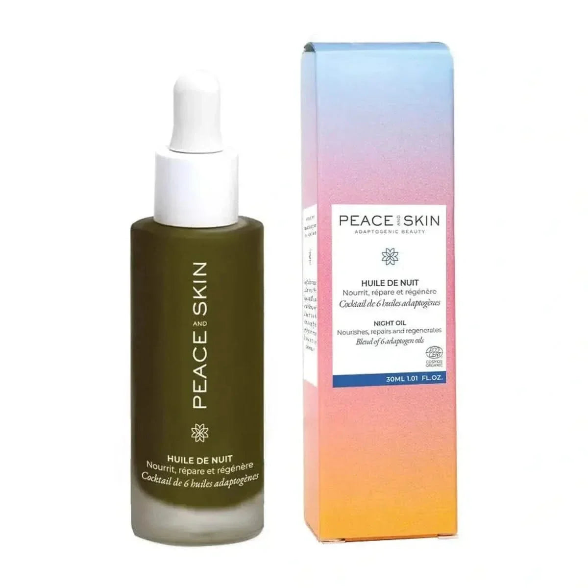 Huile de nuit Anti âge aux plantes adaptogènes Peace Skin