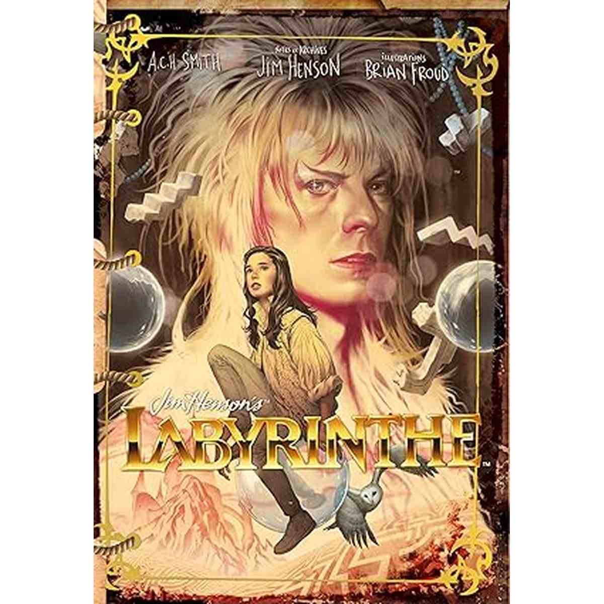 Livre Labyrinthe Jim Henson - édition illustrée film culte années 80 David Bowie fantasy