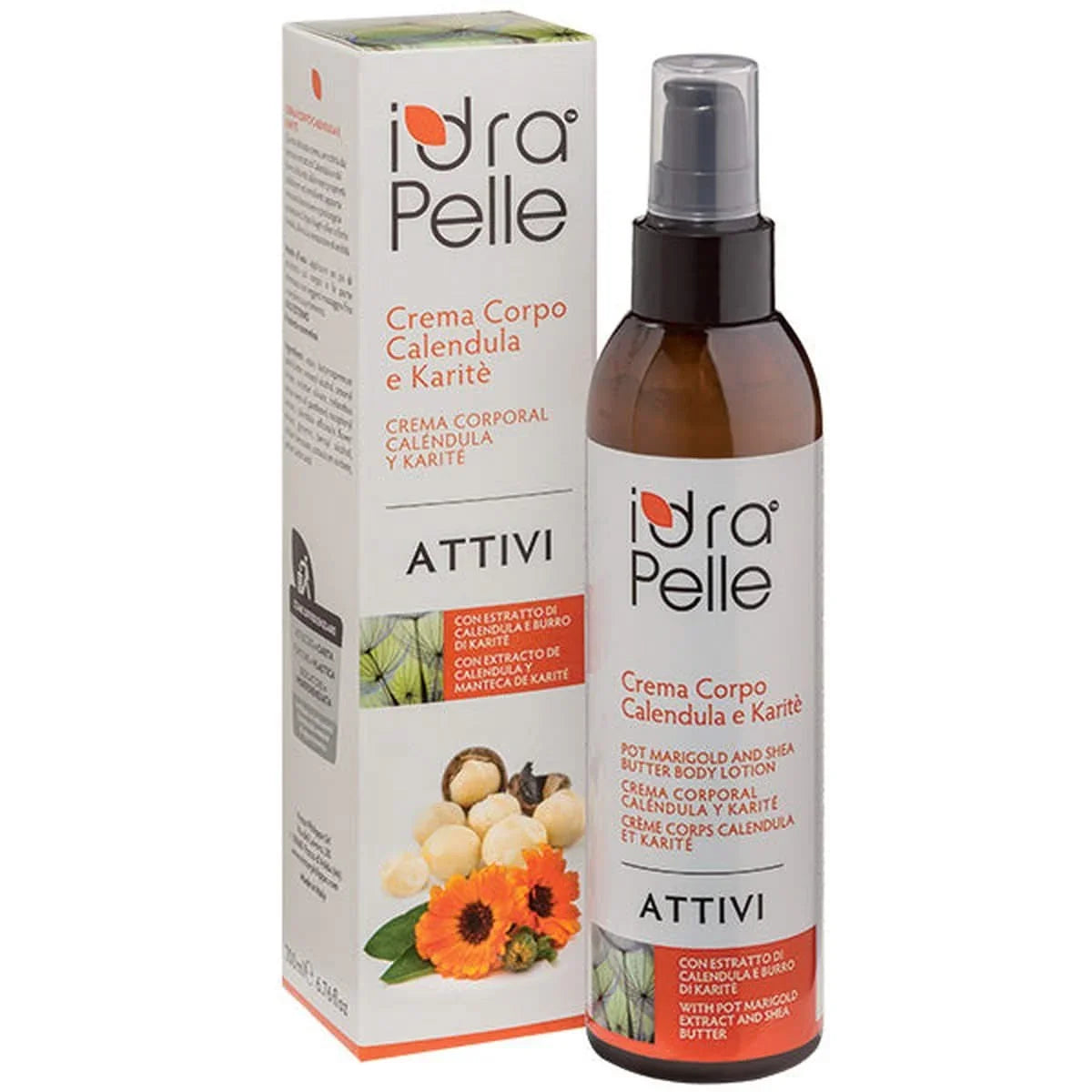 Crème corporelle au calendula et beurre de karité Idrapelle