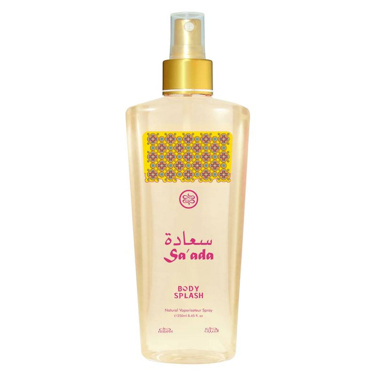 Nabeel Sa'ada Body Splash 250 ml – flacon de brume parfumée corporelle unisexe florale coco-vanille, Nabeel Perfumes Dubaï