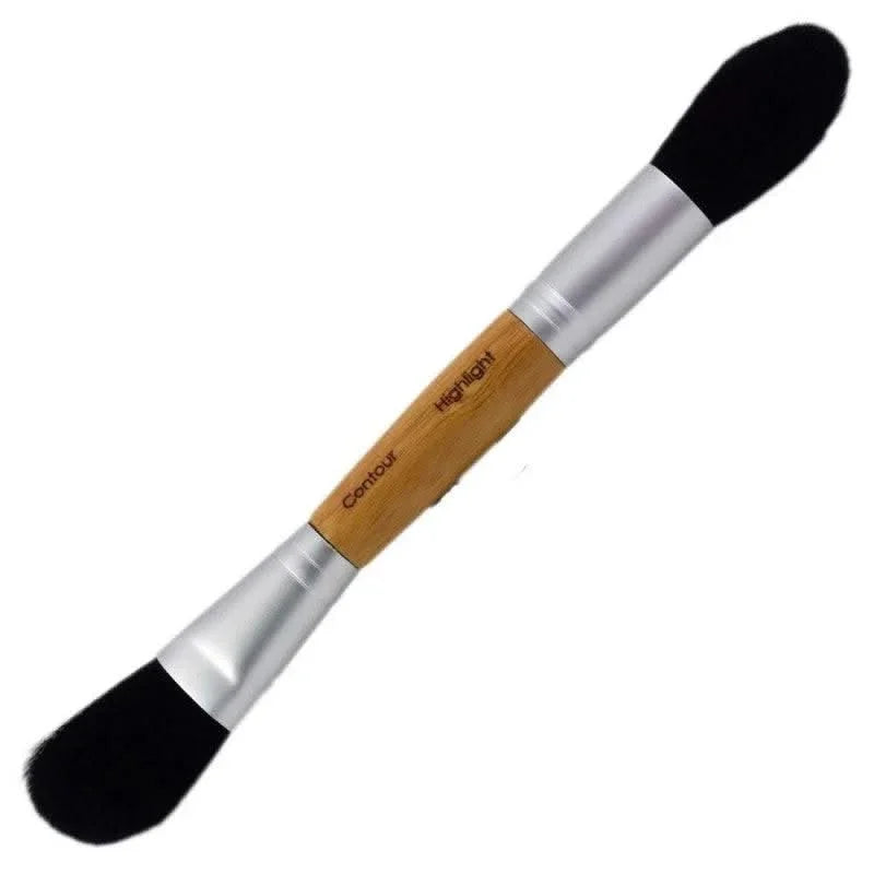 Double pinceau maquillage contouring n°16 - Couleur Caramel