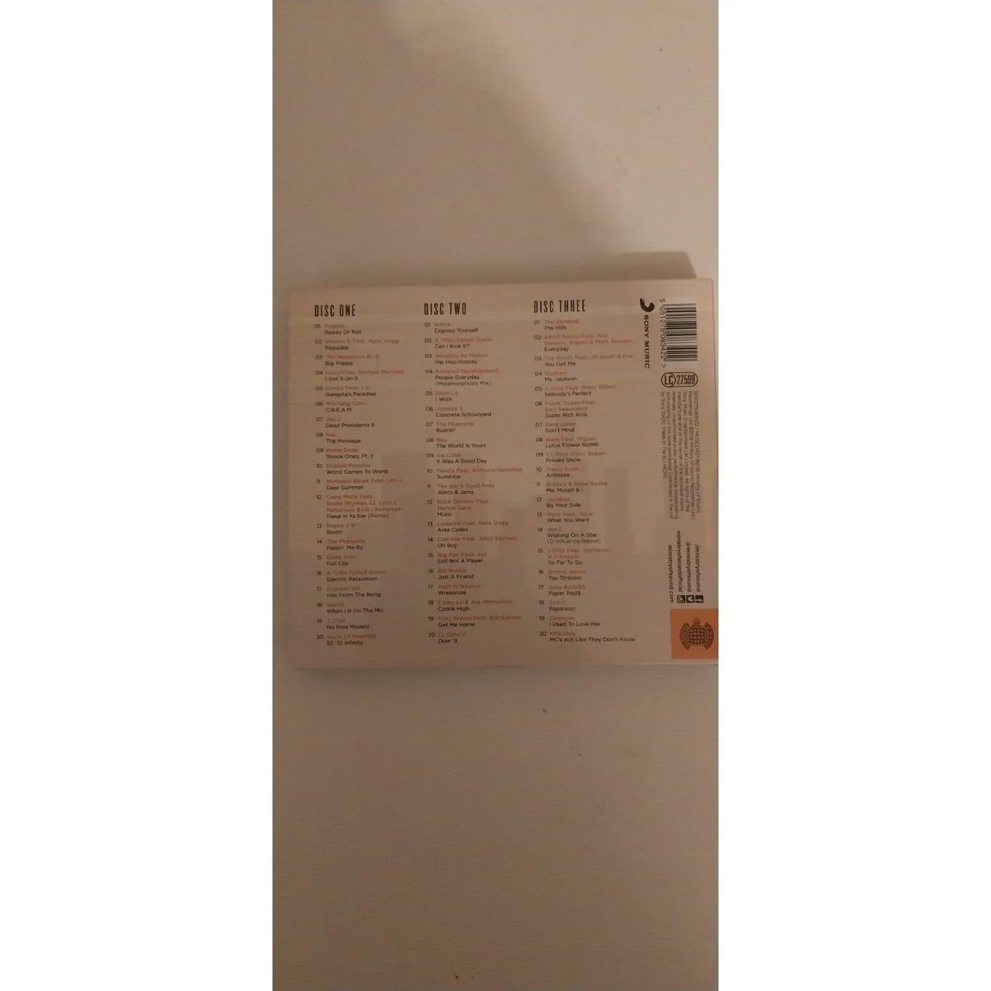 Chilled Hip Hop Ministry Of Sound Coffret 3 Cd