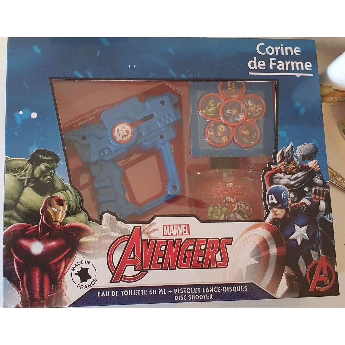 Corine De Farme Avengers Coffret Cadeau Disney Parfum Enfant 50ml et jouets