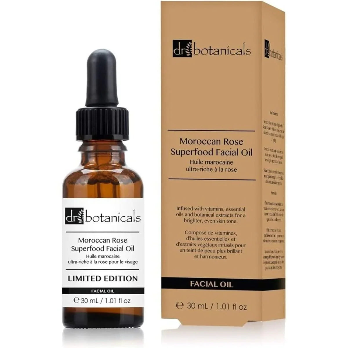 Dr Botanicals Huile visage Superfood Rose du Maroc Édition limitée