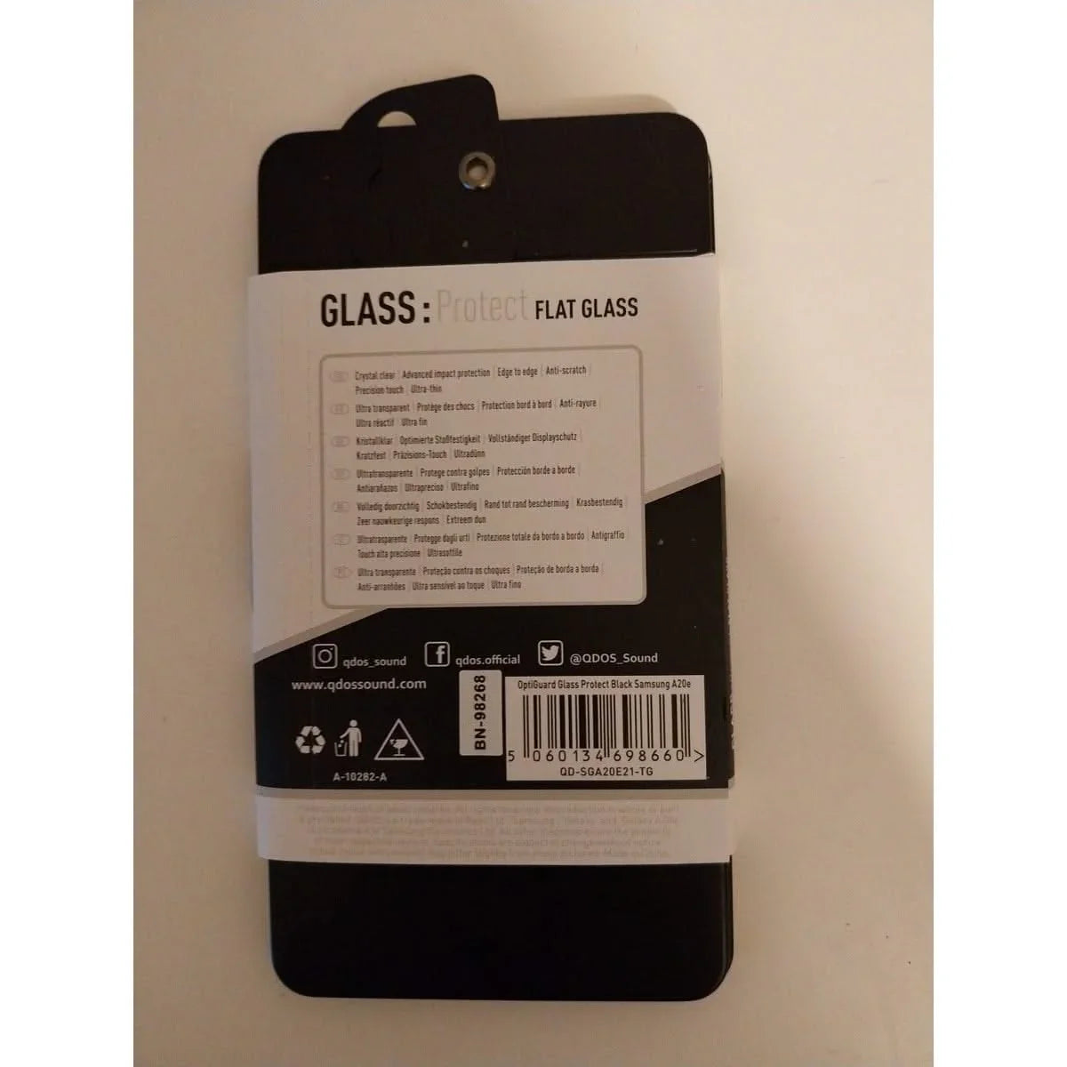 Verre Trempé Qdos Optiguard Samsung Galaxy A20e
