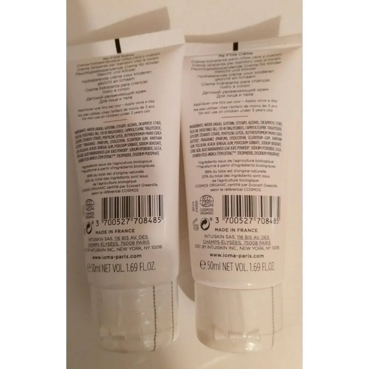 IOMA KIDS Ma P'tite Crème Bio Cosmos 2 Tubes 50 Ml