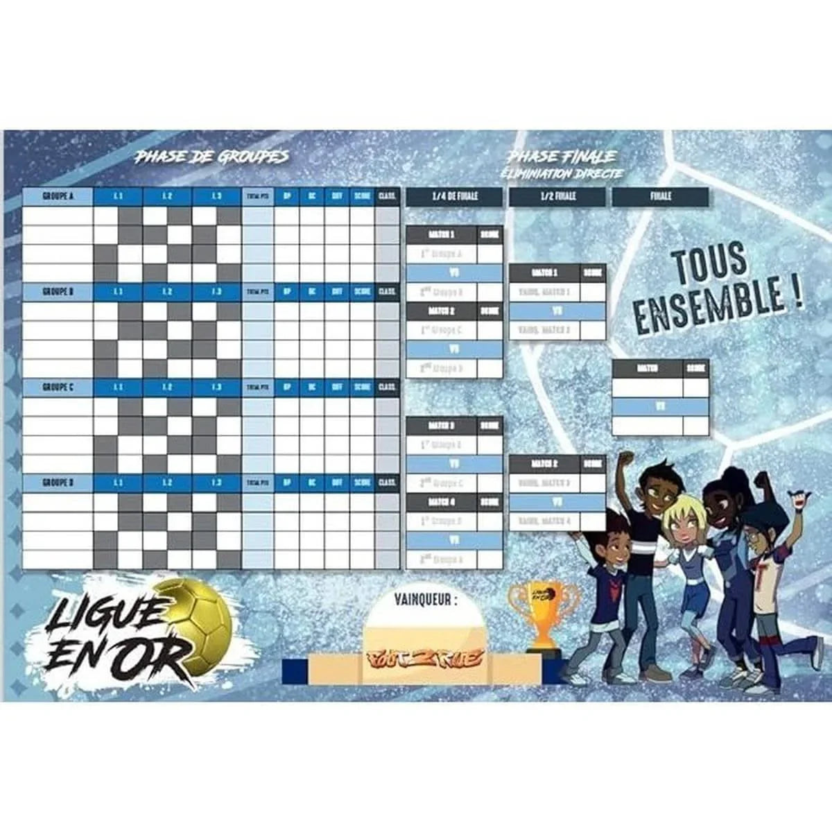 Foot2Rue Ligue en Or .Destination Mondial.Jeu de société