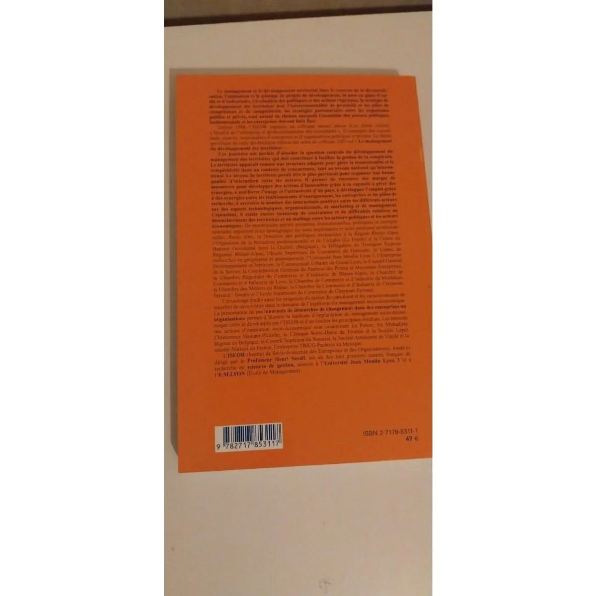 Le management du développement des territoires : Professionnalisme des