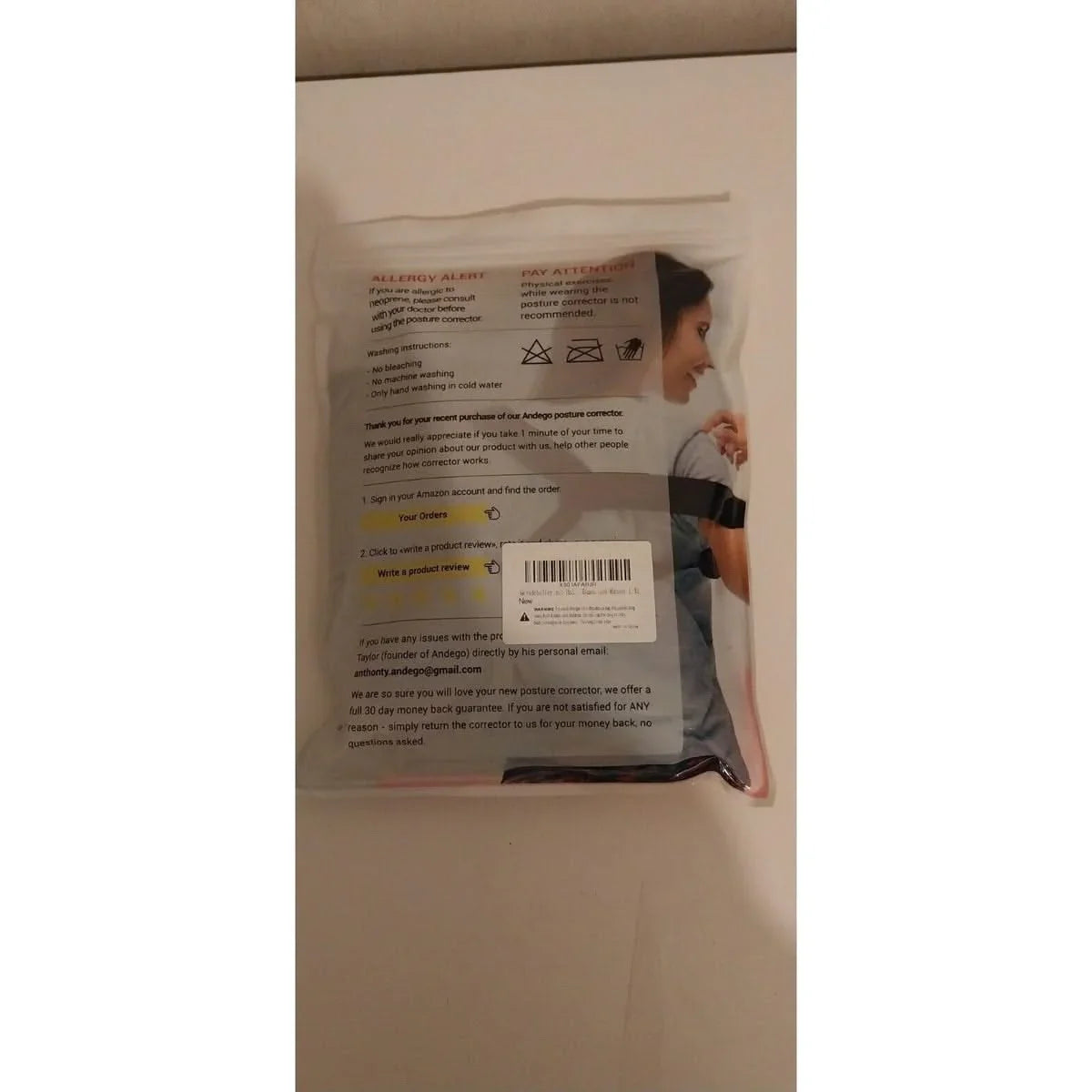 Redresse Dos Correcteur de Posture Femme Homme Taille L/XL