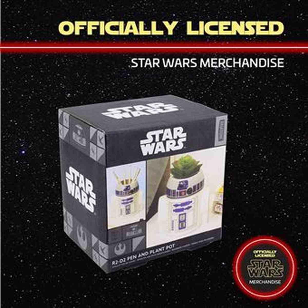 Star Wars R2D2 Stylo et pot de fleurs en céramique