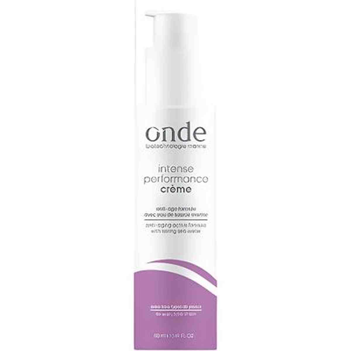 ONDE Intense performance crème anti-âge avec eau de source marine 50 ml. Soin hydratant et raffermissant pour tous types de peau.
