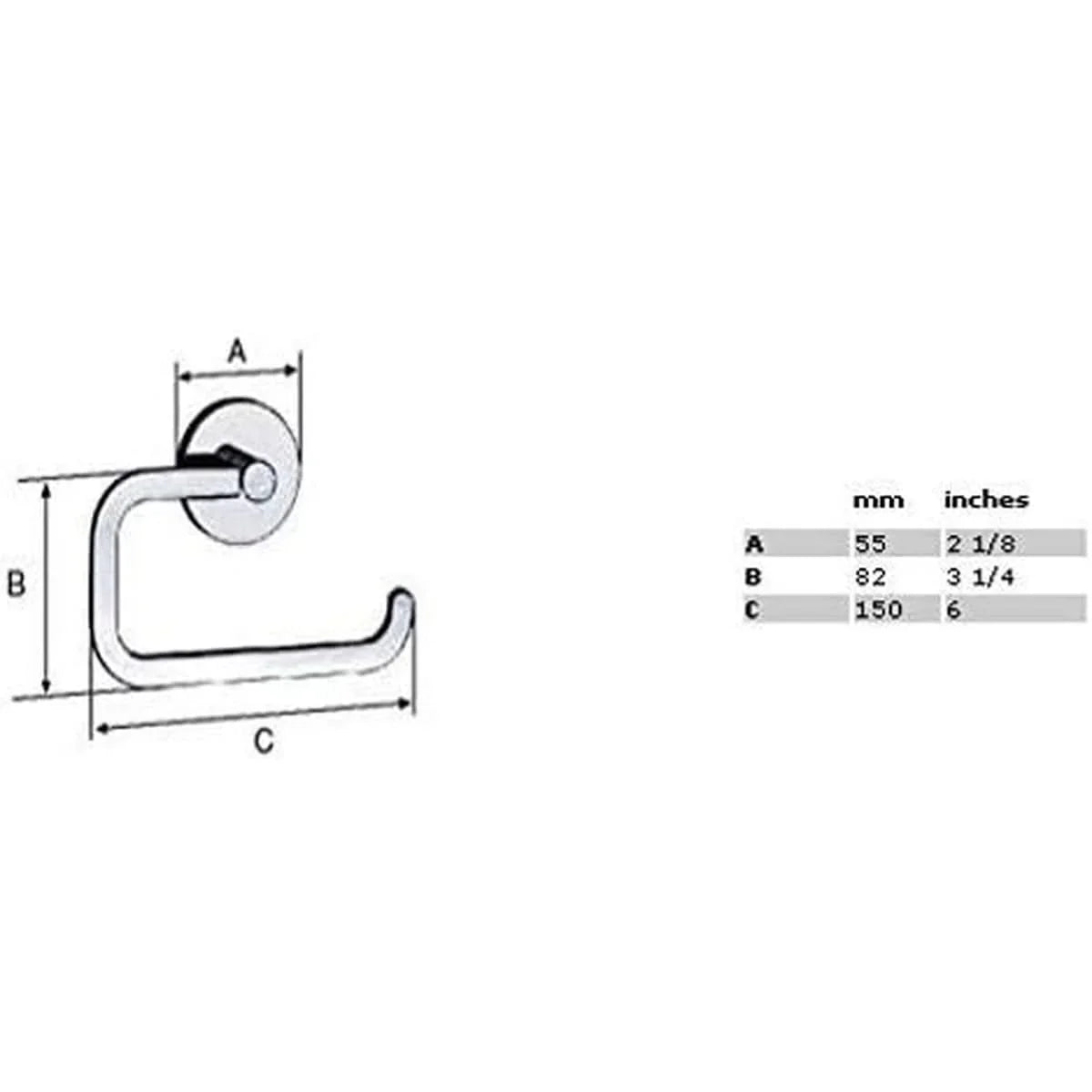 Smedbo LK341 Loft Porte-Rouleau de WC Laiton/Cuivre/Zinc Argent 15 x 5 x 8,2 cm