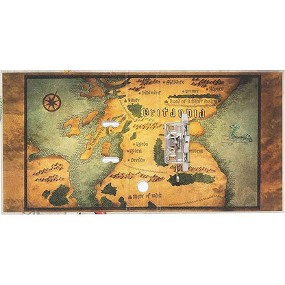Classeur à levier The Seven Deadly Sins avec carte de Britannia imprimée à l’intérieur, format rigide 28 x 32 x 7 cm, 2 anneaux solides.