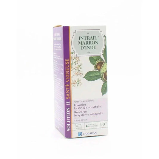 Biogaran Intrait Marron D'Inde Solution H Santé Veineuse 90ml