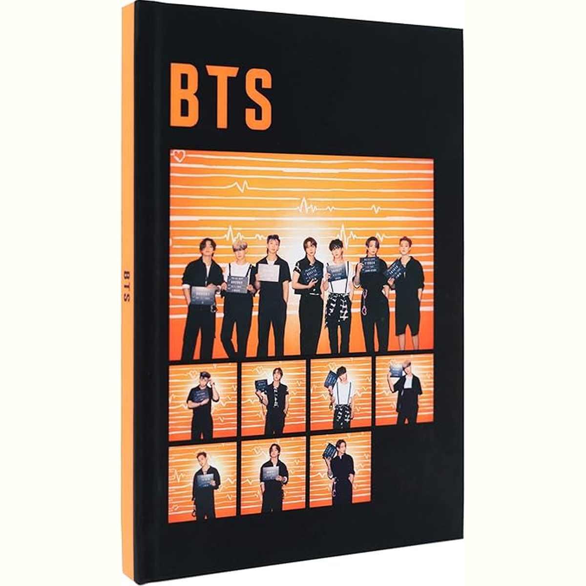  Carnet De Notes groupe  BTS kpop  - Format A5, Pages Lignées, Couverture Rigide
