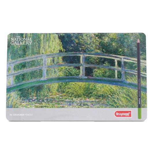Coffret 36 crayons de couleur, Bruynzeel l'étang aux nénuphars La collection de la National Gallery