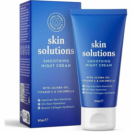Crème de nuit lissante avec huile de jojoba, Vitamine C, Beurre de karité Alpha Foods