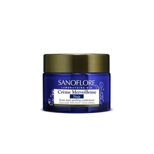 Crème merveilleuse Nuit soin peeling anti-rides certifié bio Sanoflore