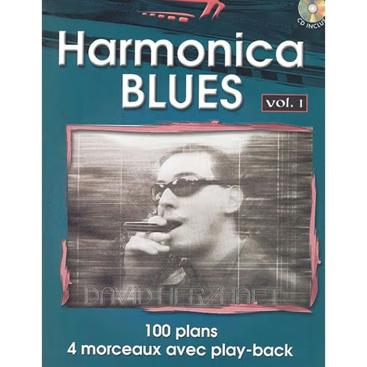 Harmonica Blues Vol 1 méthode David Herzhaft 100 plans play-back Henry Lemoine CD