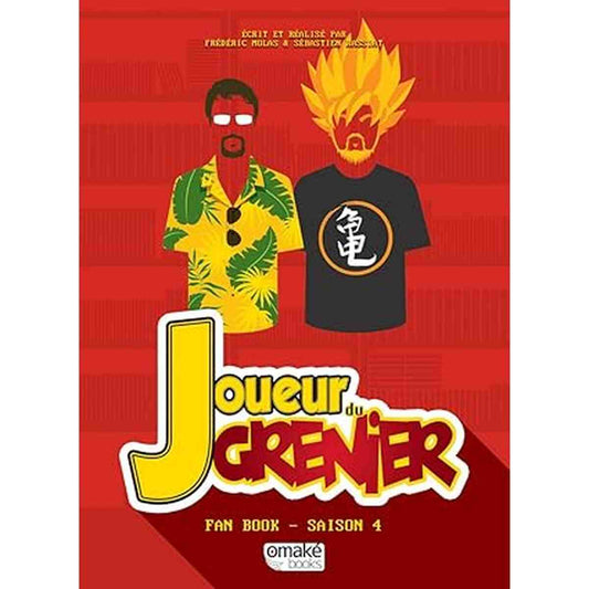 Coffret fan book officiel Joueur du Grenier Saison 4 – couverture rouge avec illustration Seb et Fred – éditions Omaké Books