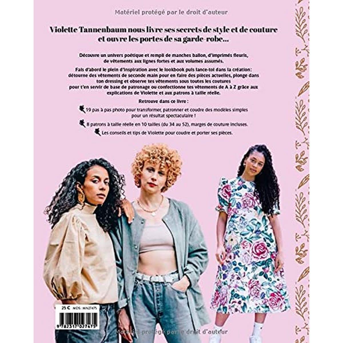 couverture du livre La garde-robe de Violette Tannenbaum: 19 modèles pour transformer, patronner et coudre ses vêtements