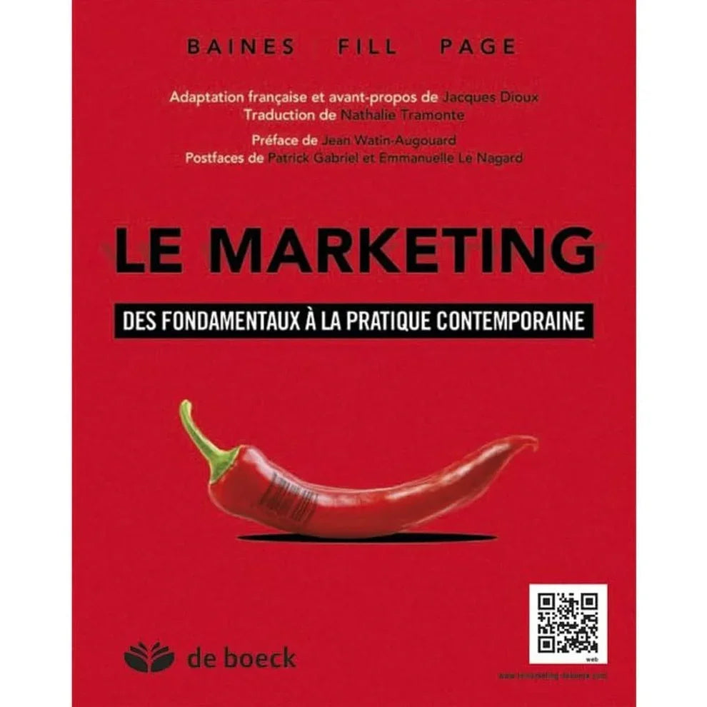 Le marketing : Des fondamentaux à la pratique contemporaine livre de baines fill page