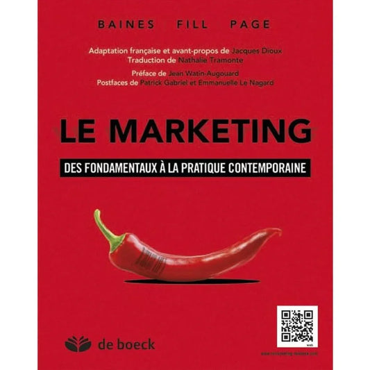 Le marketing : Des fondamentaux à la pratique contemporaine livre de baines fill page