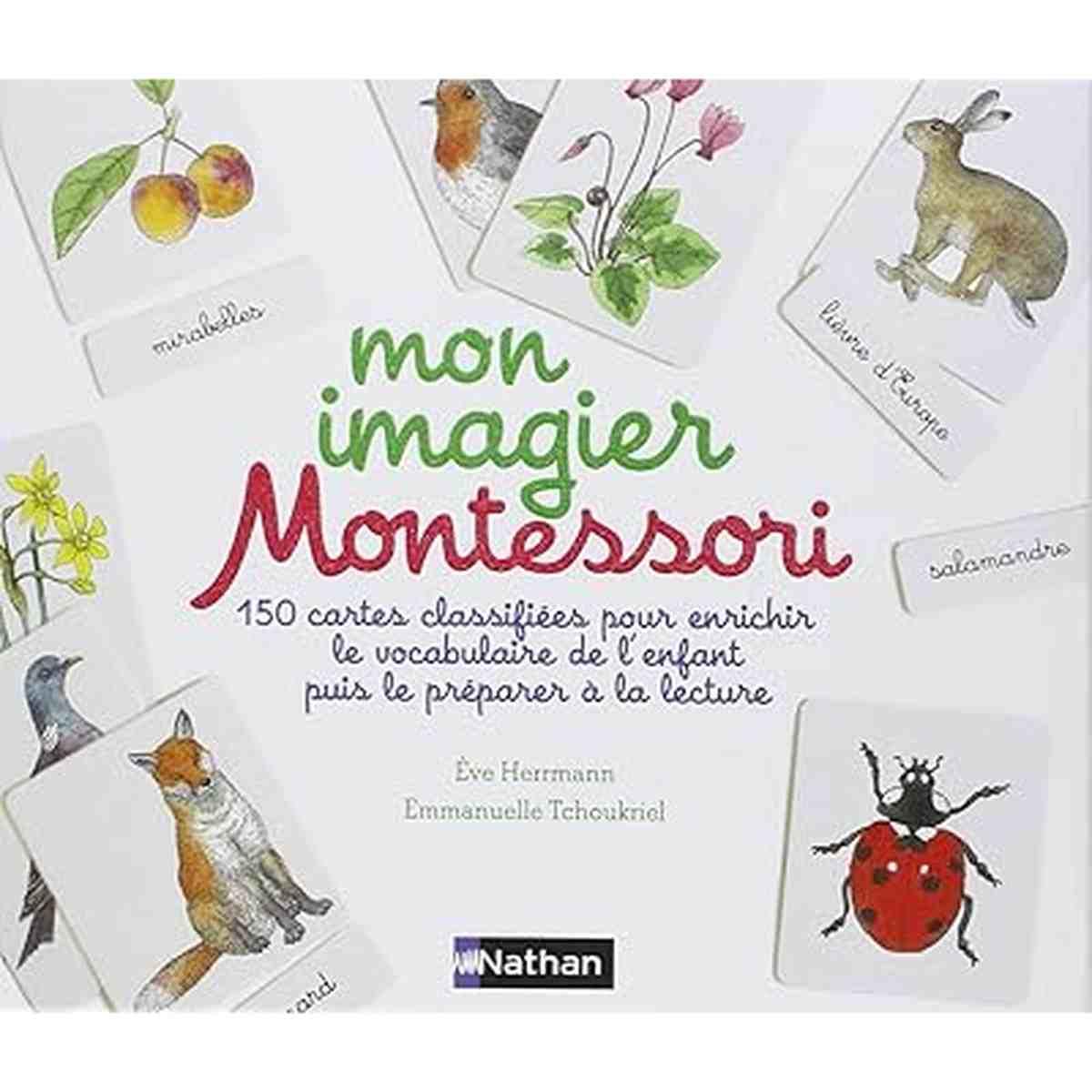 Mon coffret imagier Montessori 150 cartes pour enrichir le vocabulaire de l'enfant