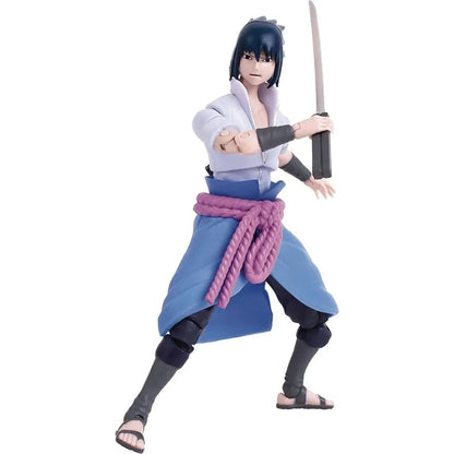 Figurine Sasuke Uchiha BST AXN 13cm Naruto Shippuden avec katana - 31 points d'articulation - The Loyal Subjects
