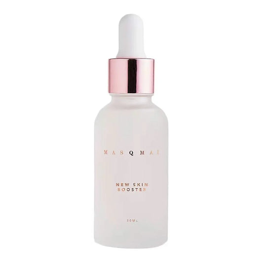 New Skin Booster Sérum Régénérant MASQMAI dans un flacon élégant de 30 ml avec un compte-gouttes rose doré, idéal pour régénérer la peau.