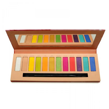 Palette itStyle Lose Your Mind ouverte – 12 fards à paupières colorés arc-en-ciel mats et nacrés avec miroir et pinceau applicateur inclus