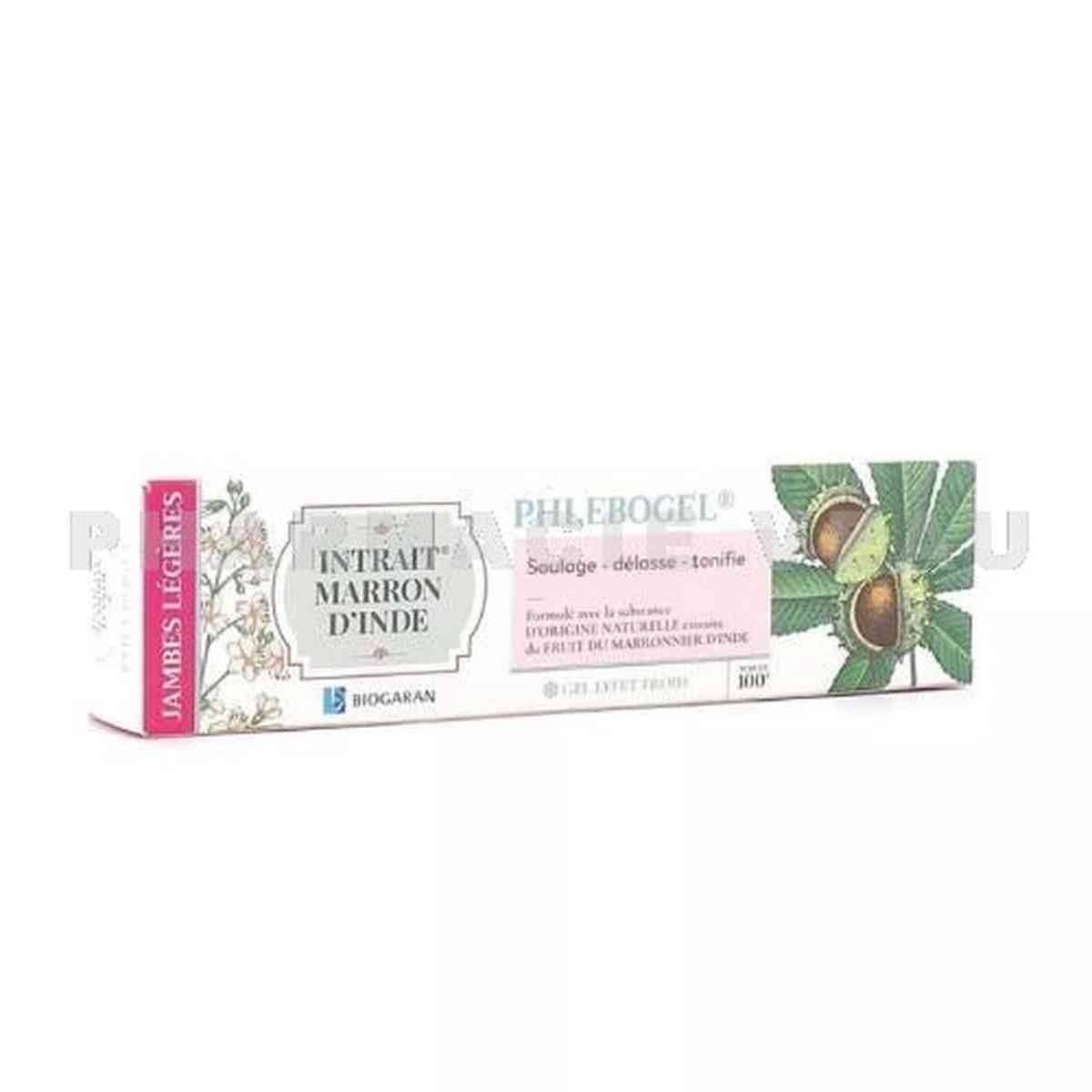Phlebogel Intrait de marron d'Inde biogaran gel Jambes légères Circulation