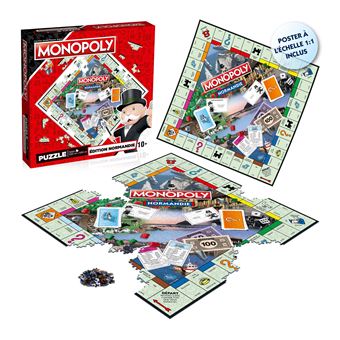 Puzzle Monopoly édition Normandie 1000 pièce
