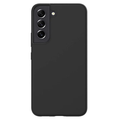 Coque noire premium silicone Samsung S22+