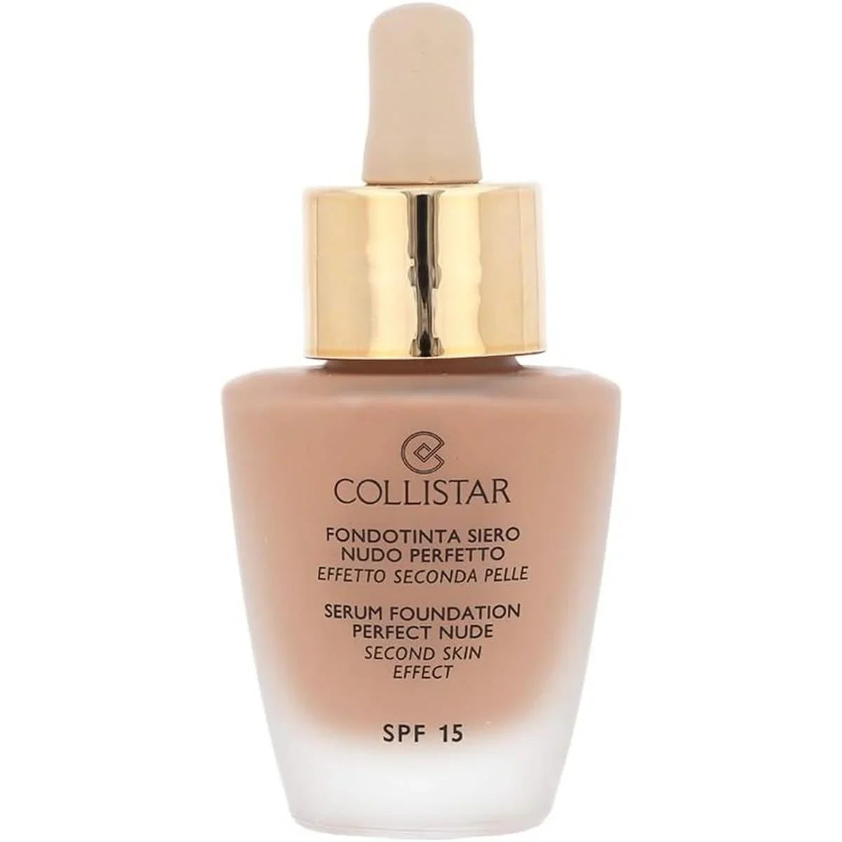 Serum Fond de Teint Perfect Nude 6 Sun COLLISTAR avec SPF 15. Fond de teint fluide effet seconde peau pour un teint lumineux et naturel.