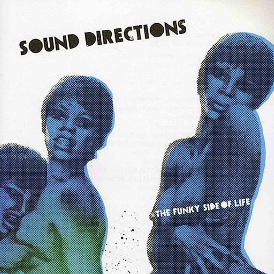 Pochette CD Sound Directions The Funky Side of Life — silhouettes bleues style jazz années 70 — produit par Madlib Stones Throw Records 2005