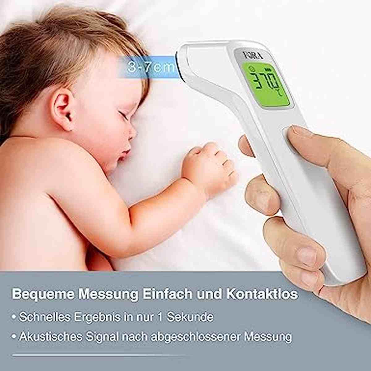 FORA IR42 Thermomètre frontal clinique infrarouge sans contact multifonction,