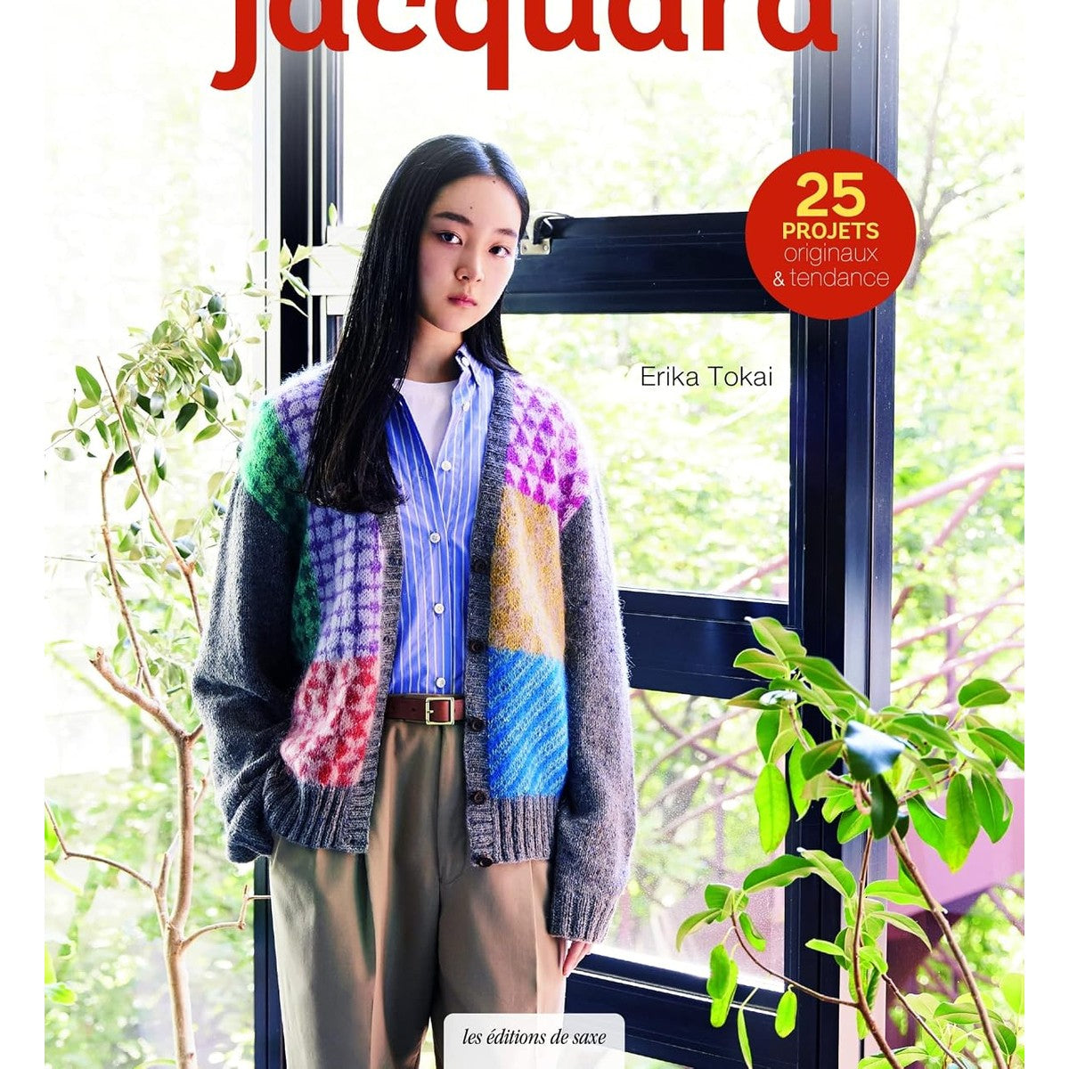 Livre Tricot jacquard 25 projets originaux et tendance d'Erika Tokai aux Éditions de Saxe