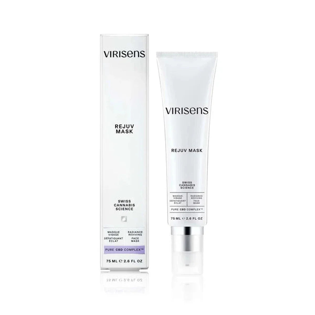 Masque visage défatiguant éclat Virisens Rejuv Mask CBD - Tube 75ml Swiss Cannabis Science