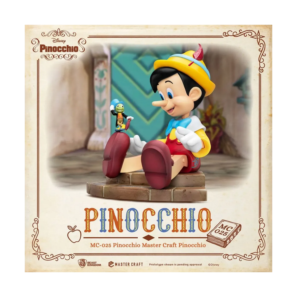 Visuel officiel Beast Kingdom Master Craft MC-025 Pinocchio Disney statuette de collection