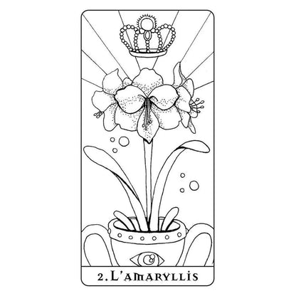 Mes cartes oracle Fleurs à colorier- secret d'étoiles