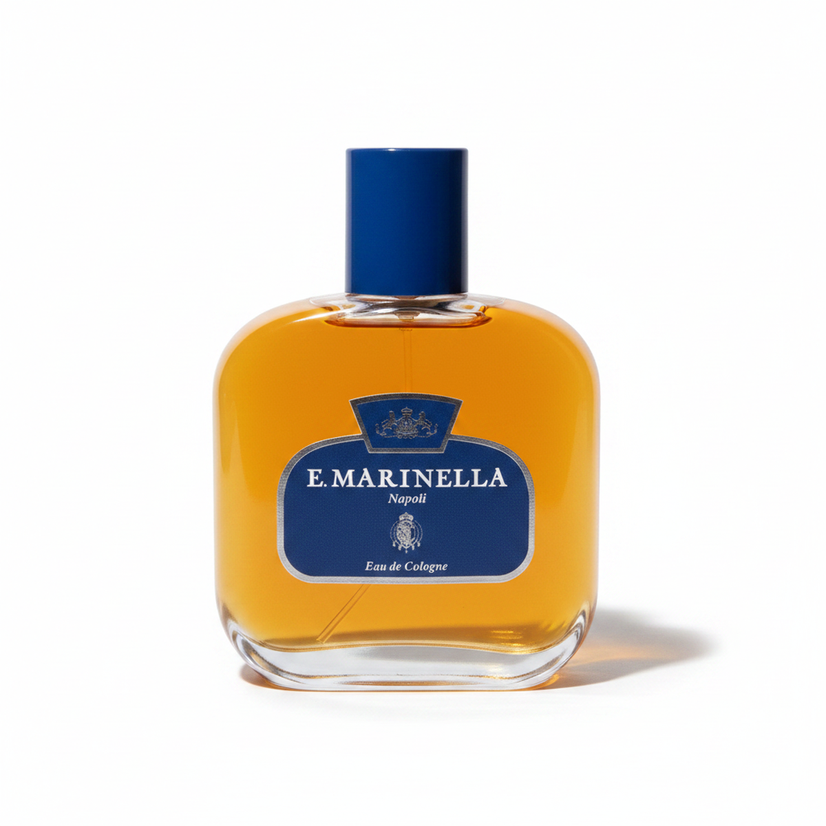 Flacon E. Marinella Napoli Eau de Cologne 200 ml, parfum signature hespéridé frais italien, bouchon bleu