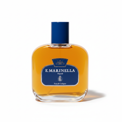 Flacon E. Marinella Napoli Eau de Cologne 200 ml, parfum signature hespéridé frais italien, bouchon bleu