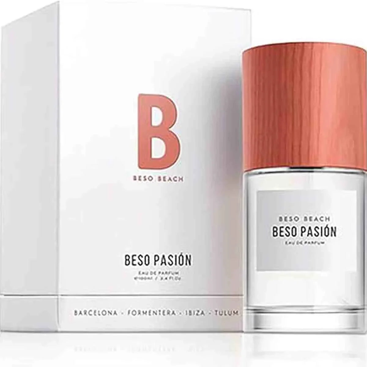 Parfum de niche Beso Pasión Beso Beach - Eau de Parfum unisexe hespéridée figue cèdre - Fragrance exclusive méditerranéenne - Collection limitée parfumerie artisanale espagnole