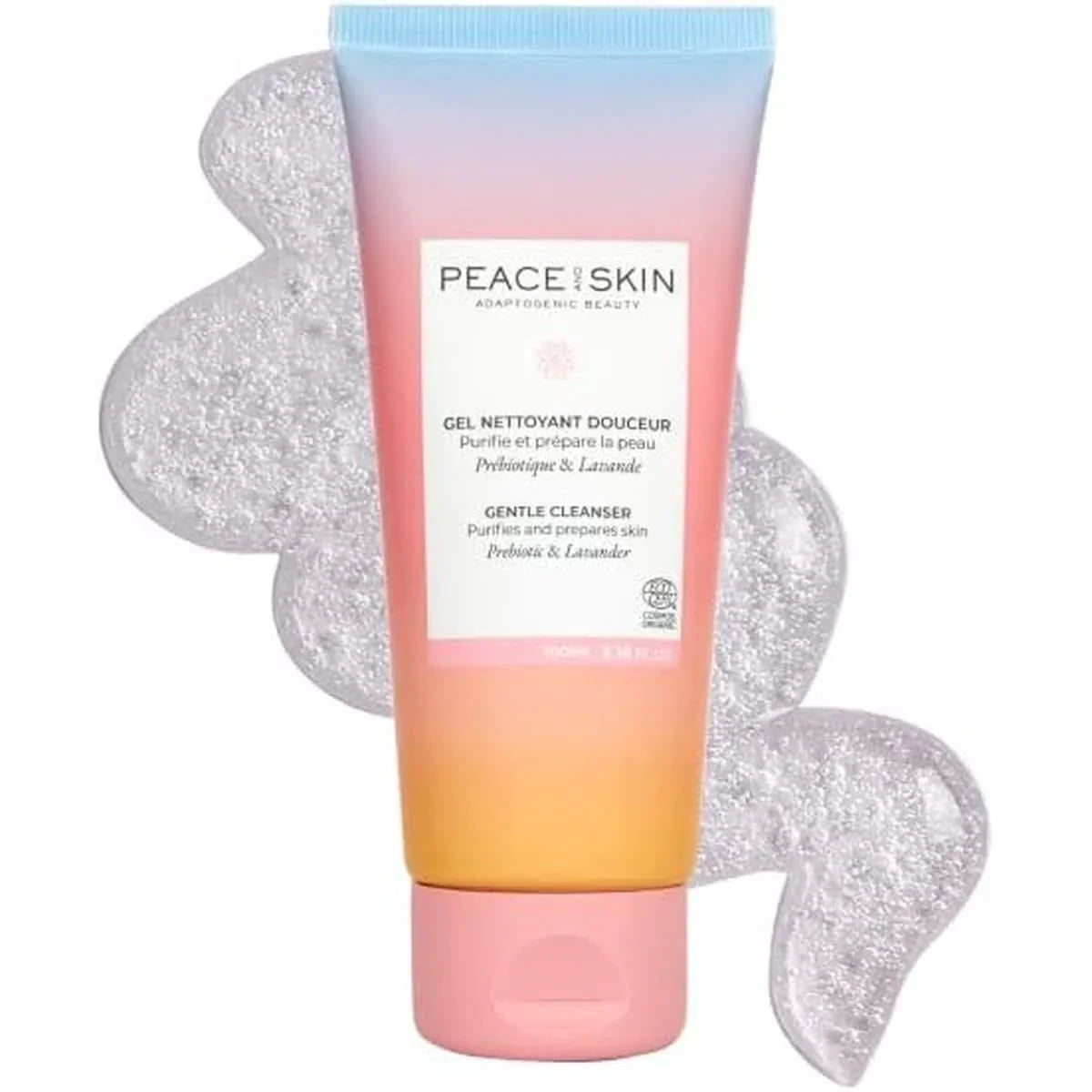 Gel Nettoyant douceur visage au prébiotique Peace Skin bio